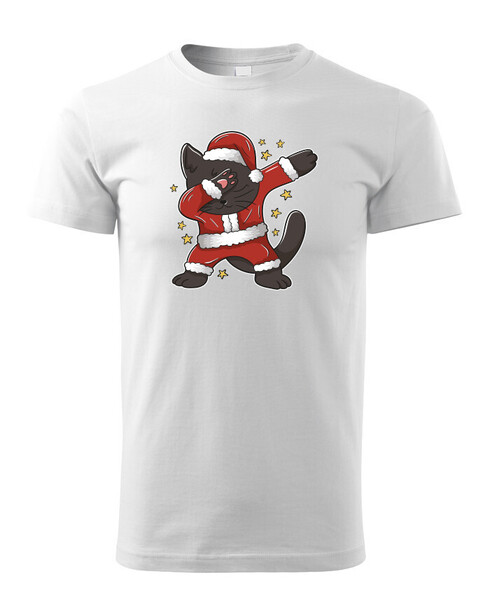 Dětské tričko Vánoční kočka