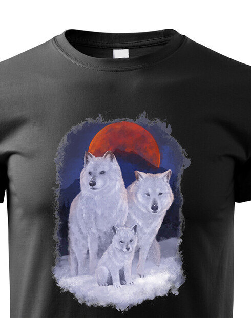 Dětské tričko Vlčí rodina