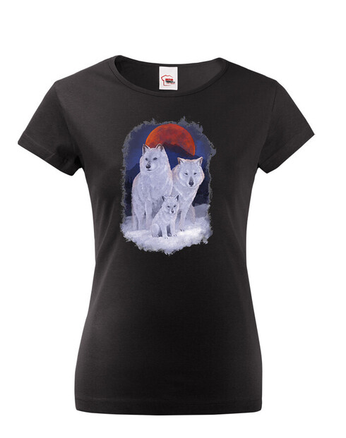 Dámské tričko Vlčí rodina