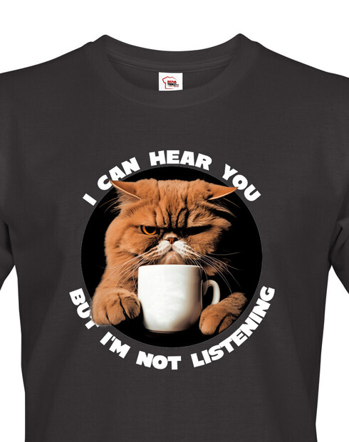 Pánské tričko Naštvaná kočka