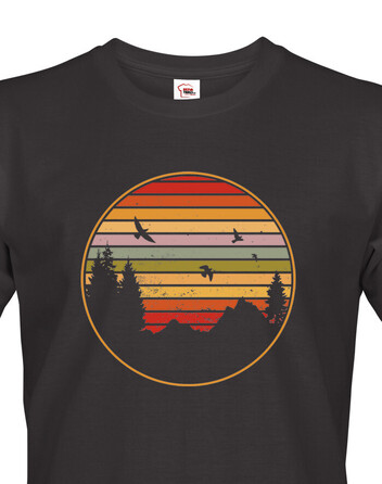 Pánské tričko Retro sunset
