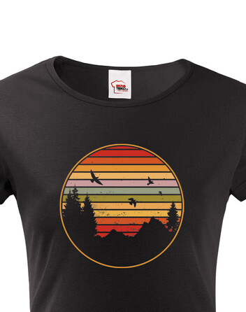 Dámské tričko Retro sunset