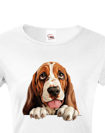 Dámské tričko Basset