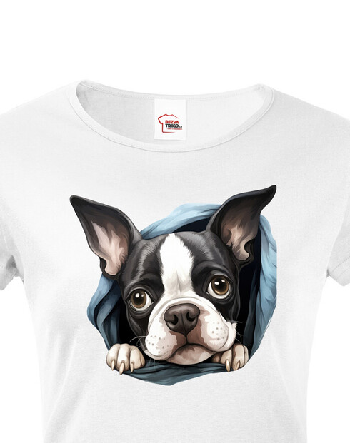 Dámské tričko Bostonský teriér