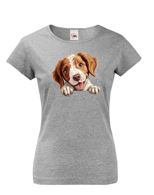 Dámské tričko Bretaňský ohař