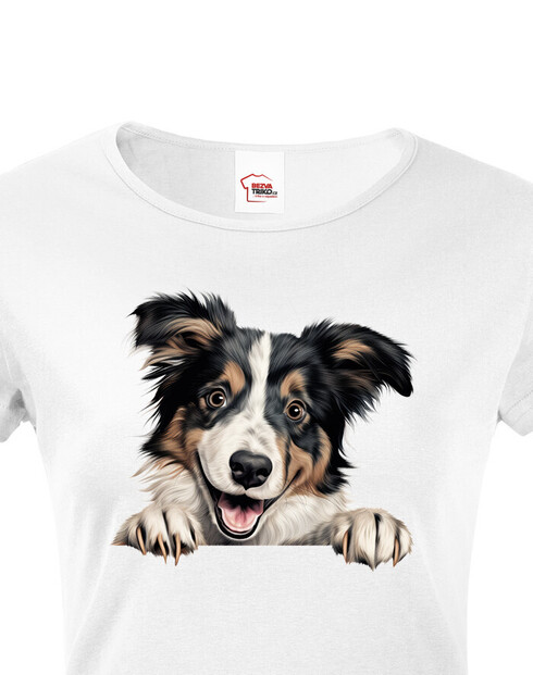 Dámské tričko Border kolie