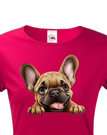 Dámské tričko Francouzský buldoček