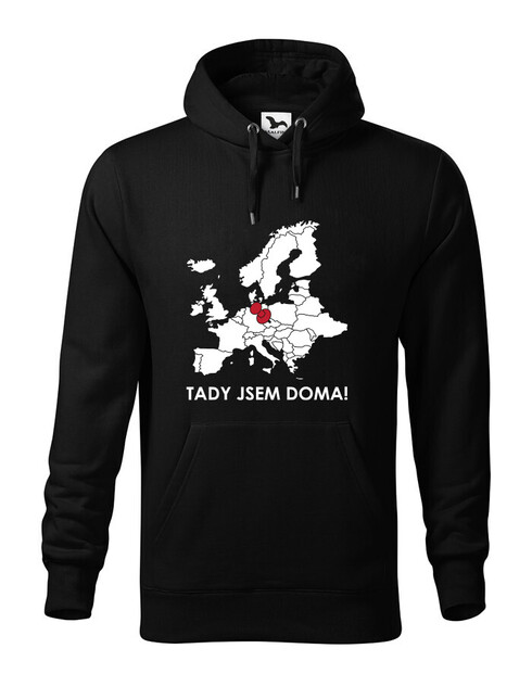 Pánská mikina pro cestovatele Tady jsem doma