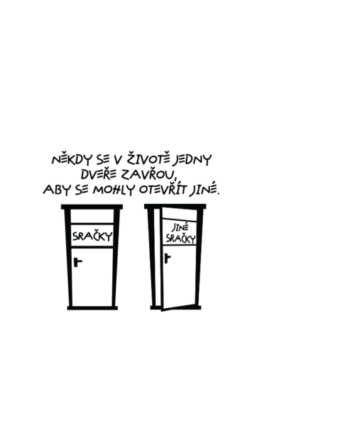 Keramický hrnek Jedny dveře se zavřou