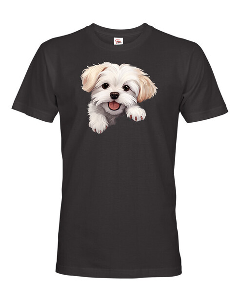 Pánské tričko Maltézsky psík