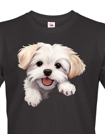 Pánské tričko Maltézsky psík