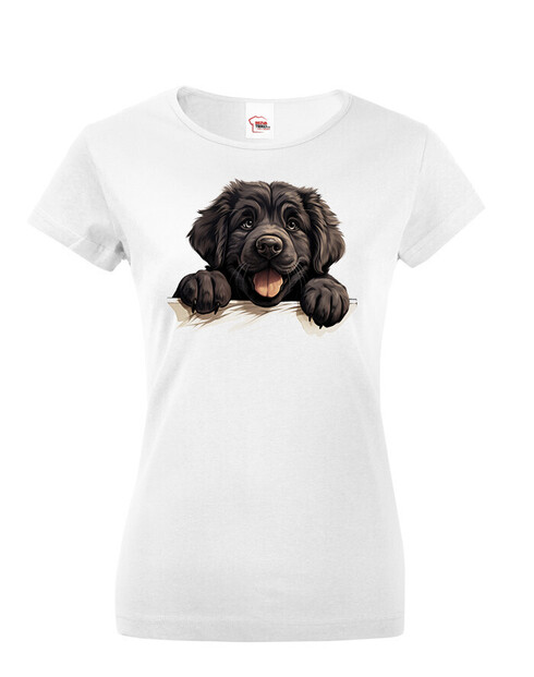 Dámské tričko Novofundlandský pes