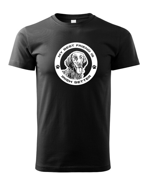 Dětské tričko Irský setr kulatý motiv