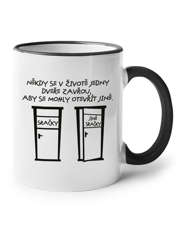 Keramický hrnek Jedny dveře se zavřou