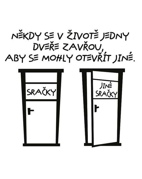 Keramický hrnek Jedny dveře se zavřou