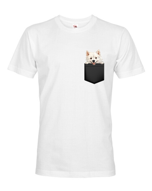 Pánské tričko Americký eskimácky pes v kapsičce