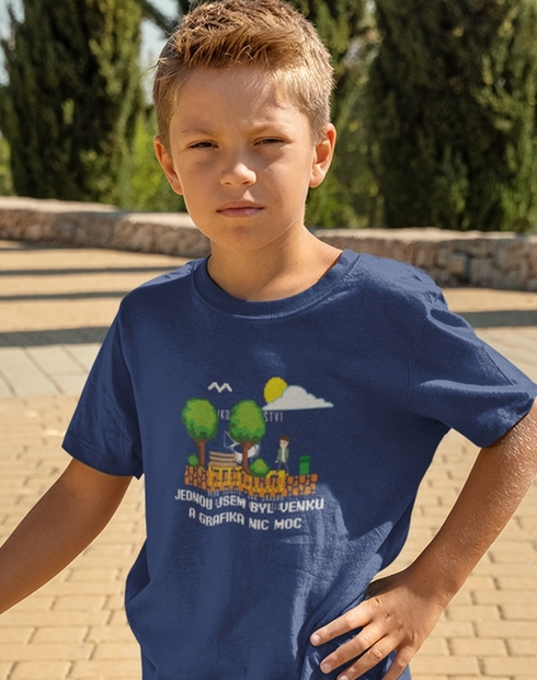 Dětské triko - Jednou jsem byl venku a grafika nic moc