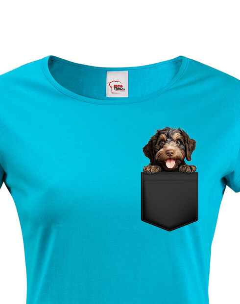 Dámské tričko Barbet v kapsičce