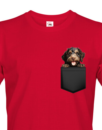 Pánské tričko Barbet v kapsičce