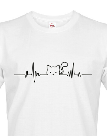 Pánské tričko tep kočky 2