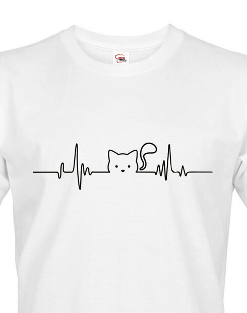 Pánské tričko tep kočky 2