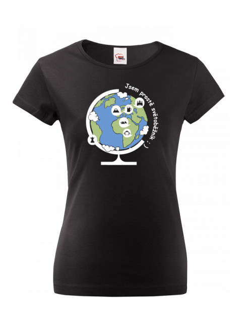 Dámské tričko Jsem prostě světoběžník