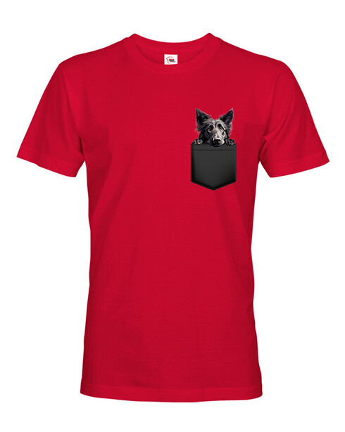 Pánské tričko Belgický ovčák v kapsičce