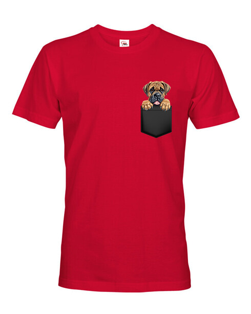 Pánské tričko Boerboel v kapsičce