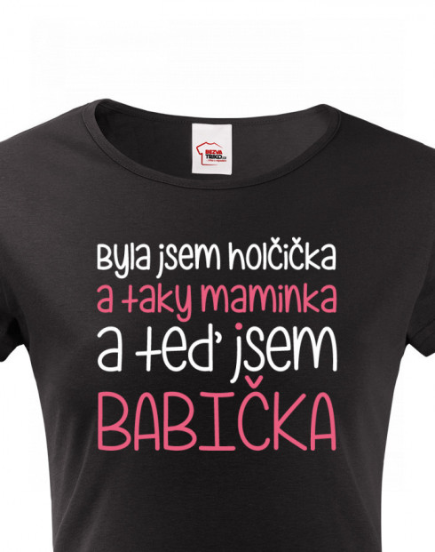 Tričko pro s potiskem pro babičku