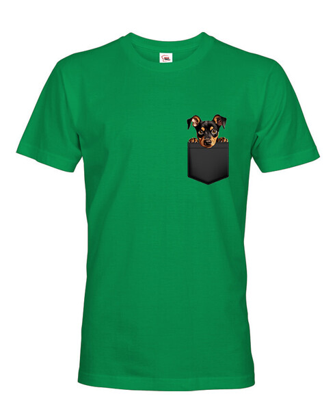 Pánské tričko Nemecký pinč v kapsičce