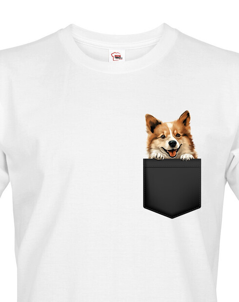 Pánské tričko Islandský ovčák v kapsičce