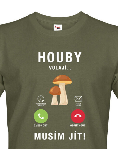 Pánské tričko Houby volají