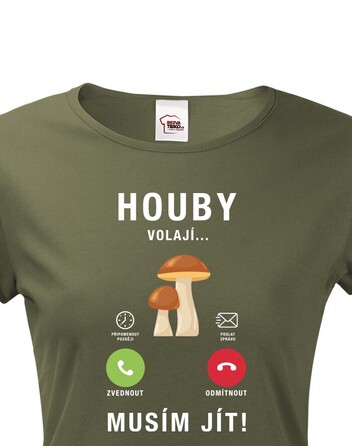 Dámské tričko Houby volají