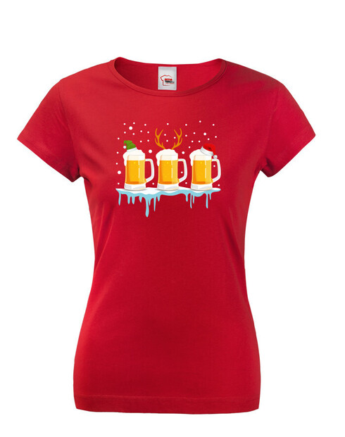 Dámské tričko Christmas beer