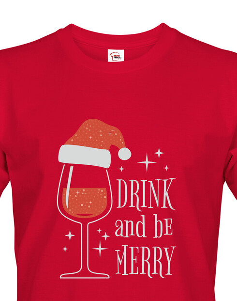 Pánské tričko Drink and be merry