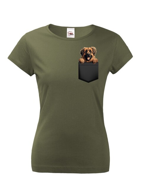 Dámské tričko Leonberger v kapsičce