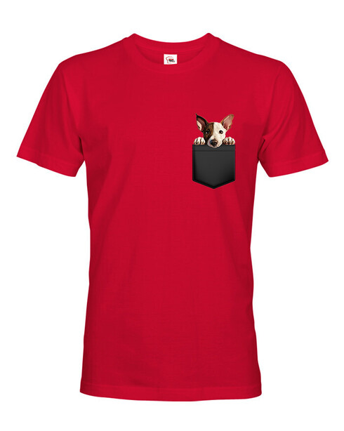 Pánské tričko Bulteriér miniatúrny v kapsičce