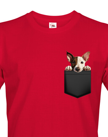 Pánské tričko Bulteriér miniatúrny v kapsičce