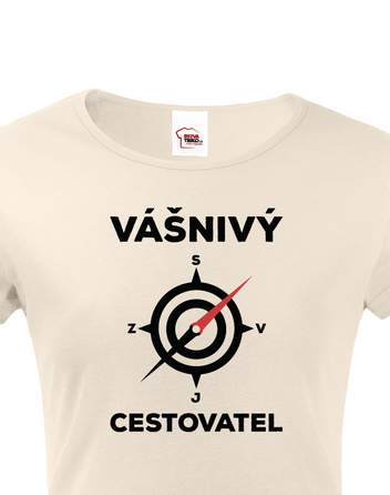 Dámské tričko Vášnivý cestovatel