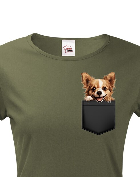 Dámské tričko Ruský toy v kapsičce