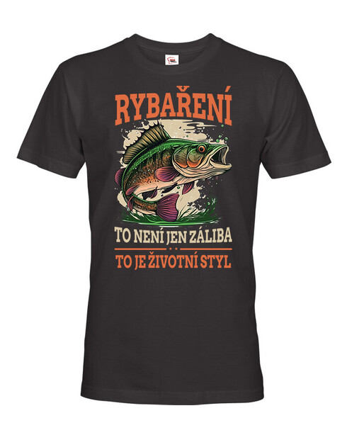 Vtipné rybářské tričko Rybaření je životní styl