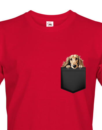 Pánské tričko Saluki v kapsičce