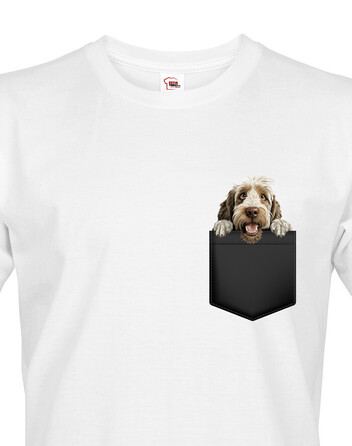 Pánské tričko Italský spinone v kapsičce