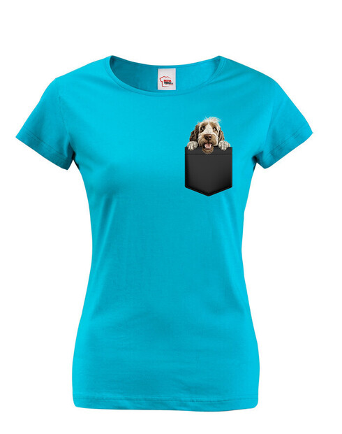 Dámské tričko Italský spinone v kapsičce