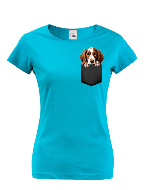 Dámské tričko Velššpringršpaněl v kapsičce