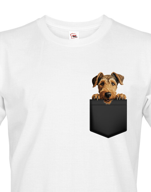 Pánské tričko Velšteriér v kapsičce