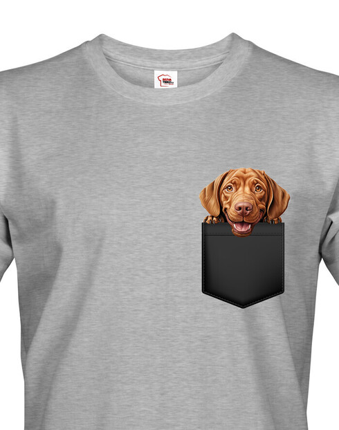 Pánské tričko Maďarský ohař v kapsičce