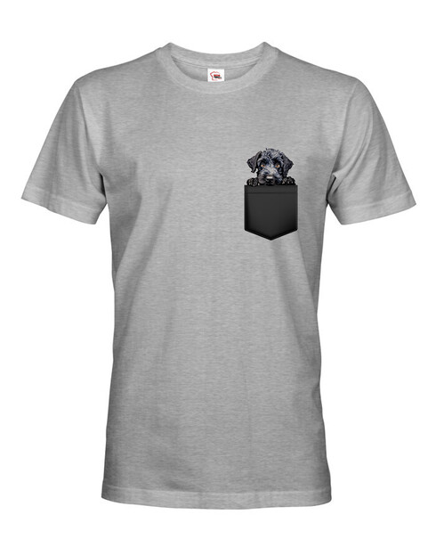 Pánské tričko Kerry blue teriér v kapsičce