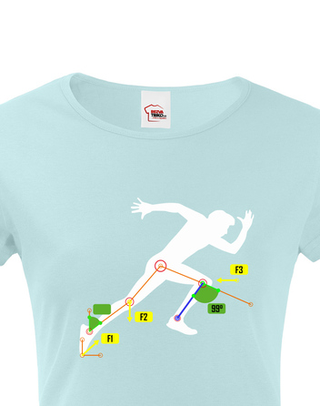 Dámské tričko pro fyzioterapeuty - panáček