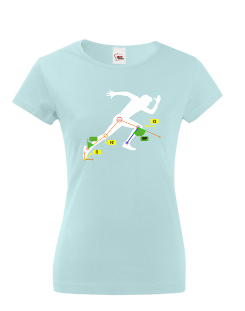 Dámské tričko pro fyzioterapeuty - panáček